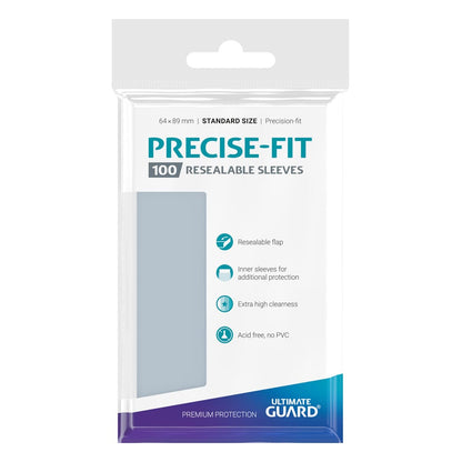 Ultimate Guard Precise-Fit Sleeves wiederverschließbar Standardgröße Transparent (100)