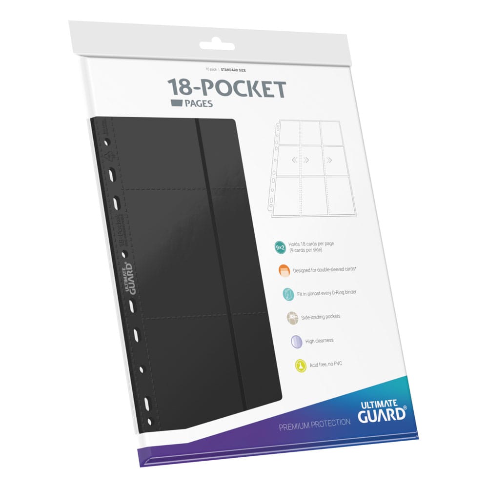 Ultimate Guard 18-Pocket Pages Side-Loading Schwarz (10)
