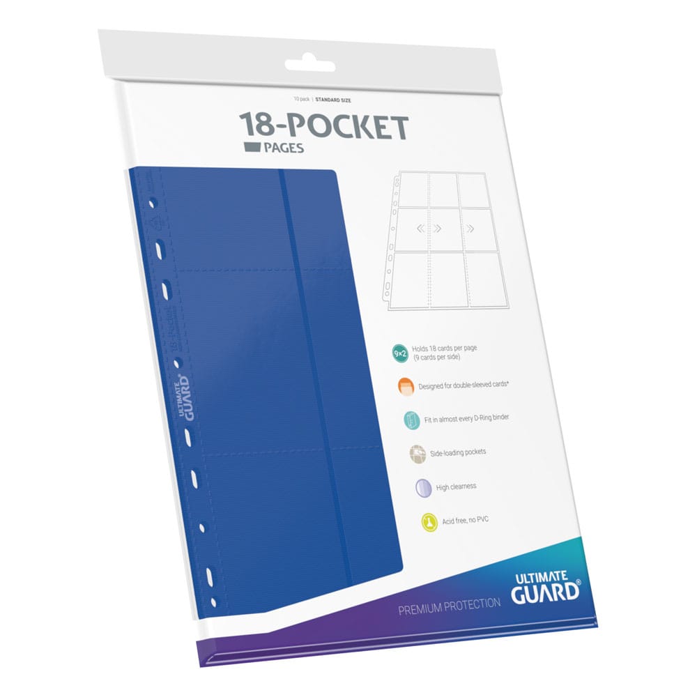 Ultimate Guard 18-Pocket Pages Side-Loading Blau (10)