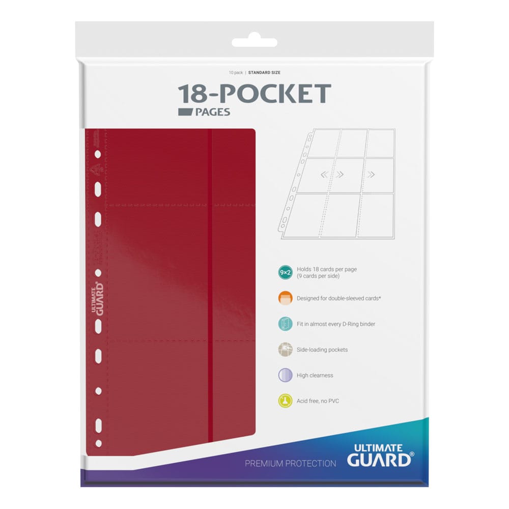 Ultimate Guard 18-Pocket Pages Side-Loading Rot (10)