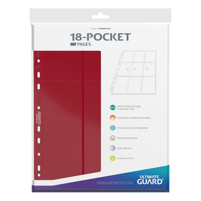 Ultimate Guard 18-Pocket Pages Side-Loading Rot (10)