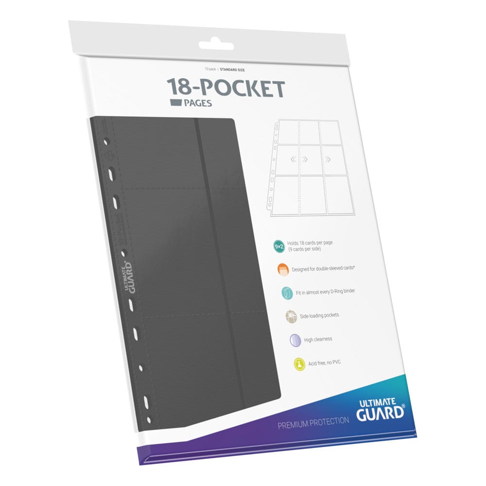 Ultimate Guard 18-Pocket Pages Side-Loading Grau (10)