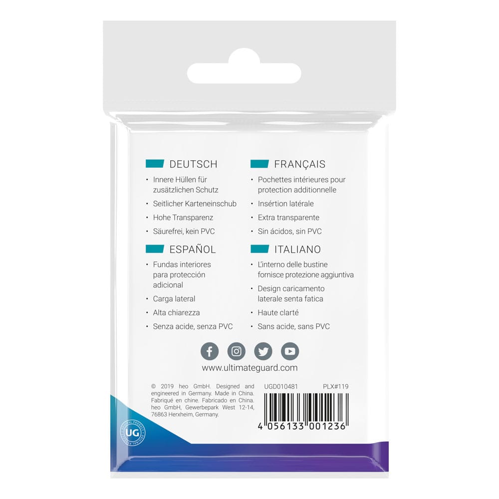 Ultimate Guard Precise-Fit Sleeves Side-Loading Japanische Größe Transparent (100)
