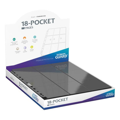 Ultimate Guard 18-Pocket Pages Side-Loading (50) - Grey