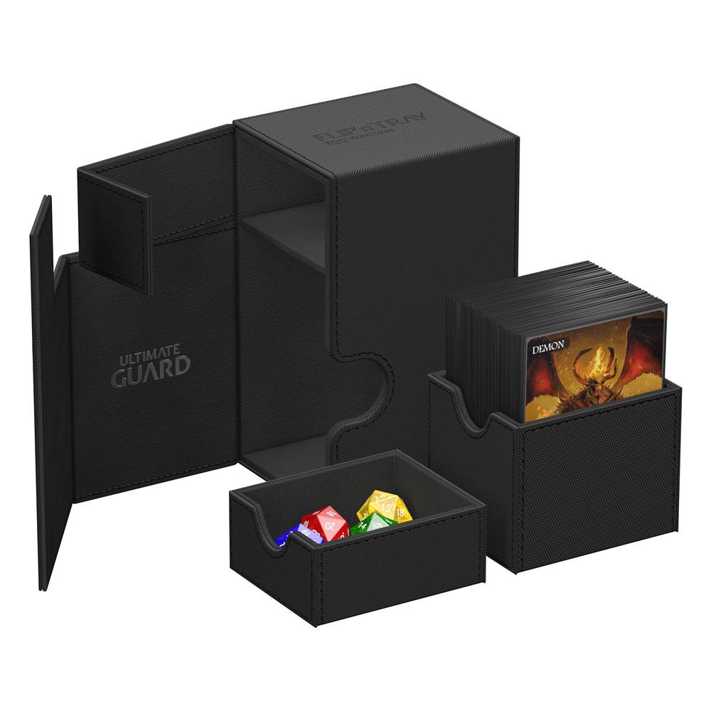 Ultimate Guard Flip`n`Tray 80+ XenoSkin Monocolor Schwarz