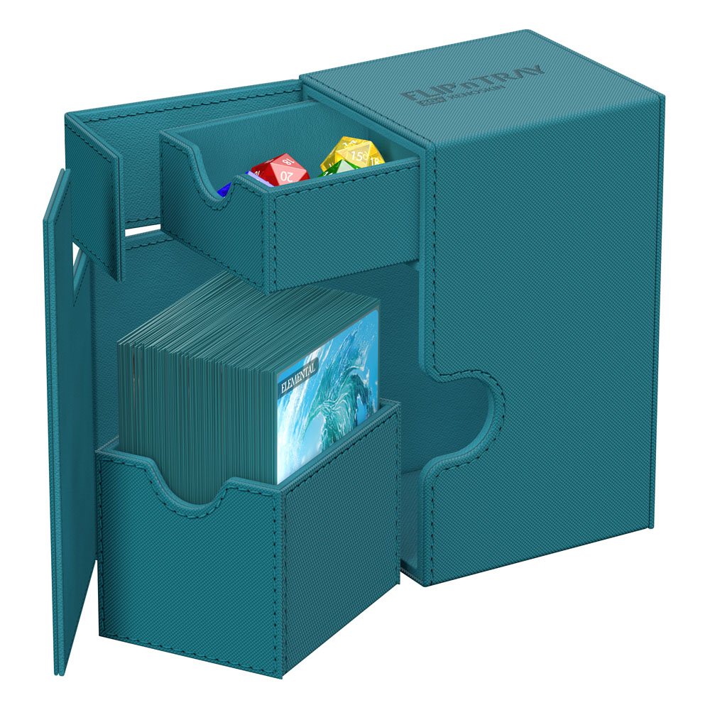 Ultimate Guard Flip`n`Tray 80+ XenoSkin Monocolor Petrolblau
