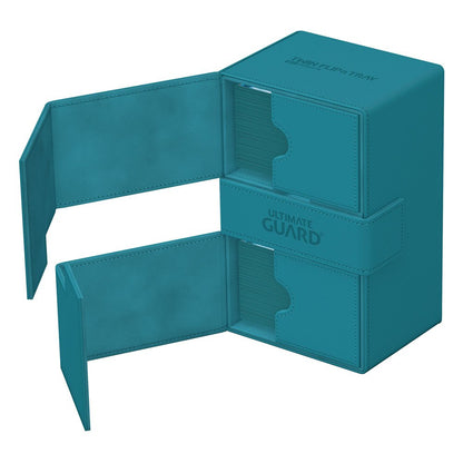 Ultimate Guard Twin Flip`n`Tray 160+ XenoSkin Monocolor Petrolblau
