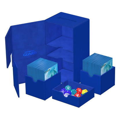 Ultimate Guard Twin Flip`n`Tray 200+ XenoSkin Monocolor Blau