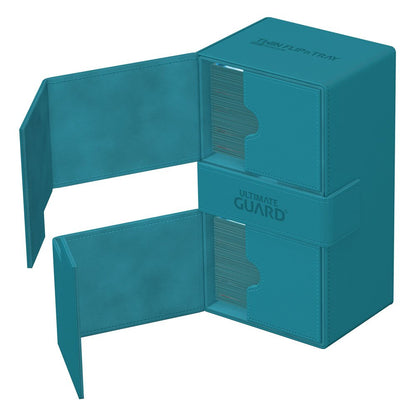 Ultimate Guard Twin Flip`n`Tray 200+ XenoSkin Monocolor Petrolblau