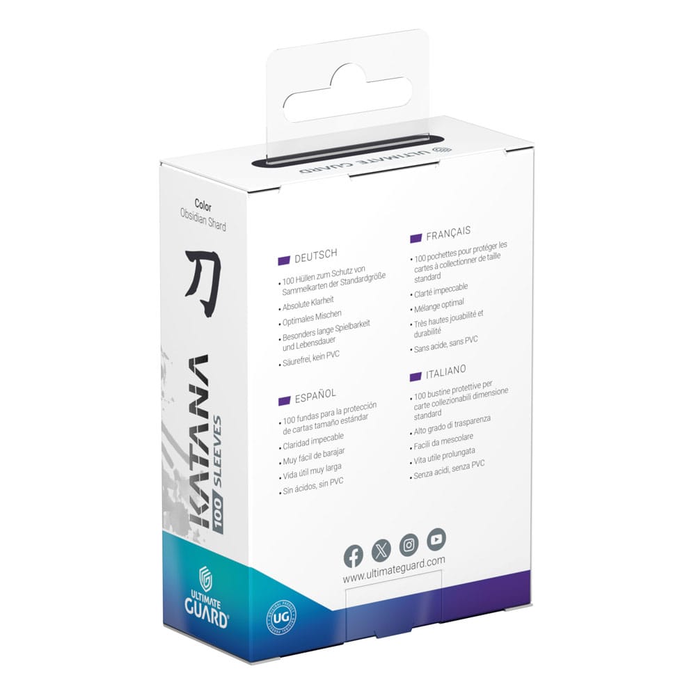 Ultimate Guard Katana Sleeves Standardgröße Obsidian Shard (100)