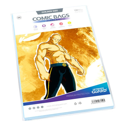 Ultimate Guard Comic Bags wiederverschließbar Golden Size (100)