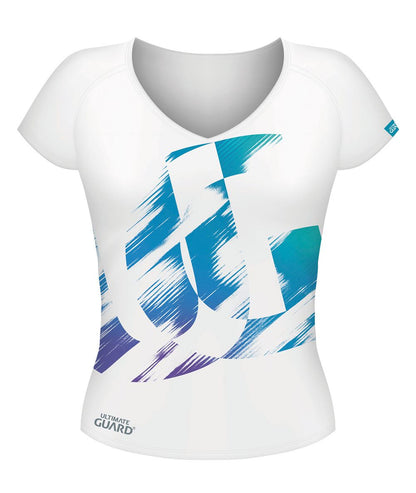 Ultimate Guard Girlie T-Shirt UG Distressed Weiß Größe L
