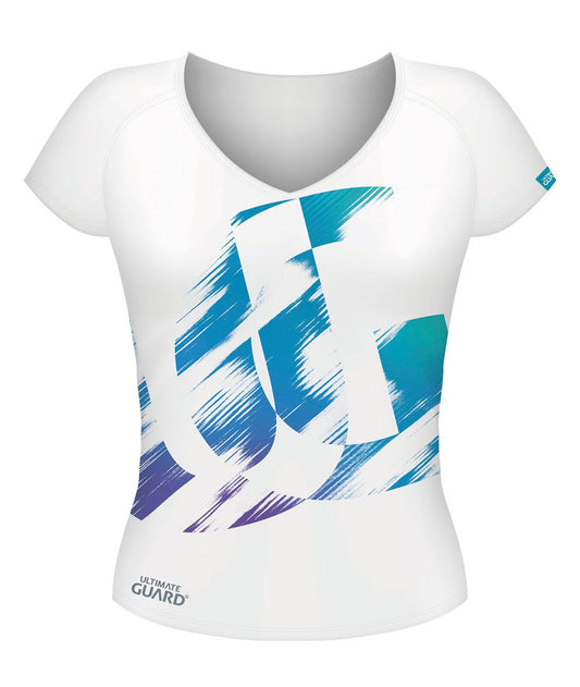 Ultimate Guard Girlie T-Shirt UG Distressed Weiß Größe L