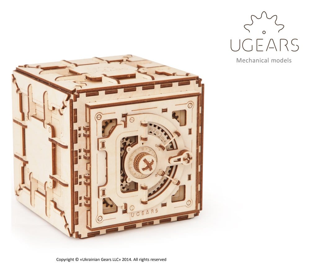 Ugears 3D-Holzpuzzle Tresor