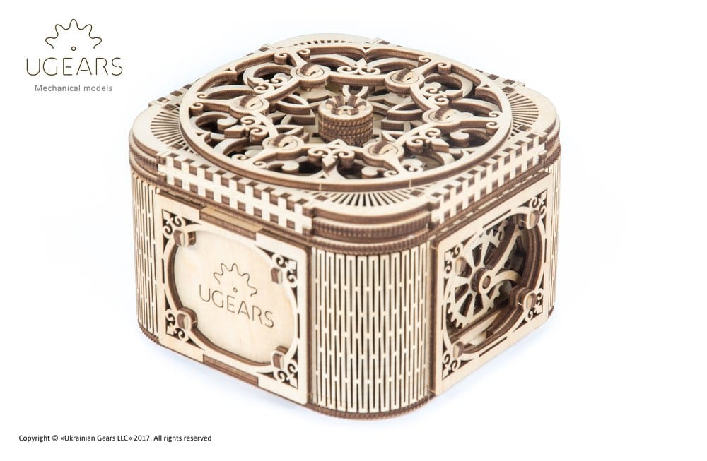 Ugears 3D-Holzpuzzle Schatzkästchen