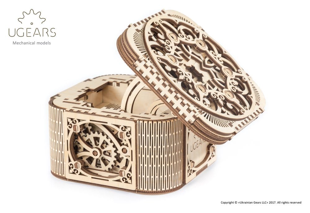 Ugears 3D-Holzpuzzle Schatzkästchen