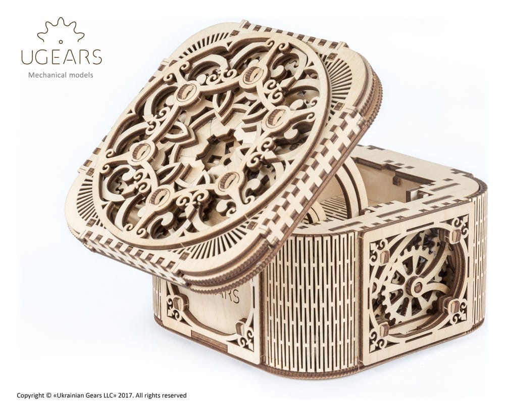 Ugears 3D-Holzpuzzle Schatzkästchen