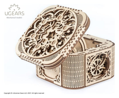 Ugears 3D-Holzpuzzle Schatzkästchen