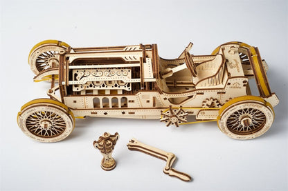Ugears 3D-Holzpuzzle U-9 Grand Prix Auto