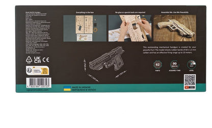 Ugears 3D-Holzpuzzle Wolf-01 Handfeuerwaffe