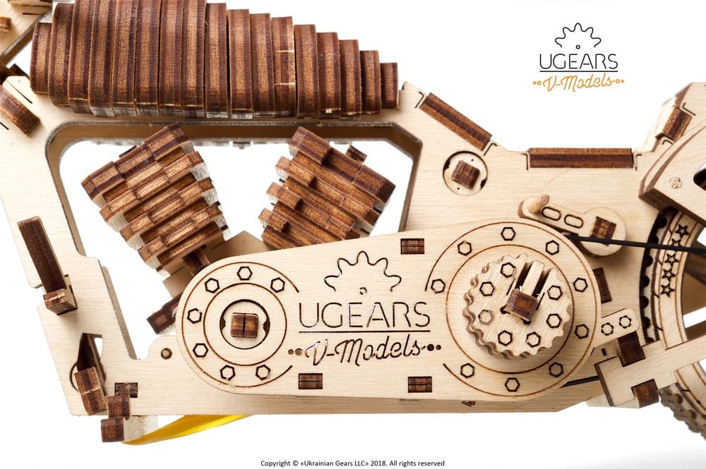 Ugears 3D-Holzpuzzle Motorrad VM-02