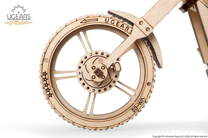 Ugears 3D-Holzpuzzle Motorrad VM-02