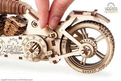 Ugears 3D-Holzpuzzle Motorrad VM-02