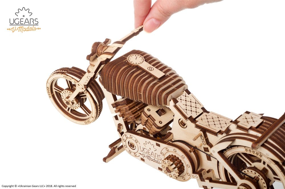 Ugears 3D-Holzpuzzle Motorrad VM-02