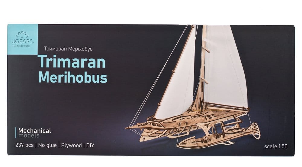 Ugears 3D-Holzpuzzle Trimaran Merihobus