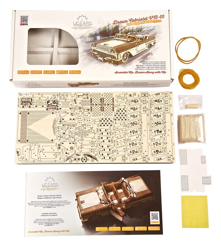 Ugears 3D-Holzpuzzle Traum-Cabrio VM-05