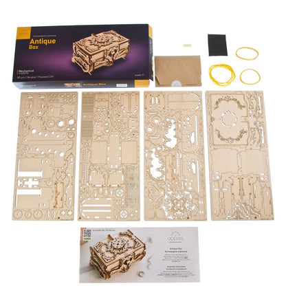Ugears 3D-Holzpuzzle Antik-Schatulle