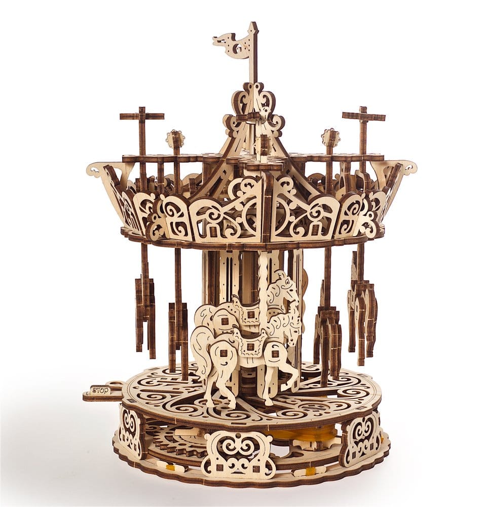 Ugears 3D-Holzpuzzle Karussell