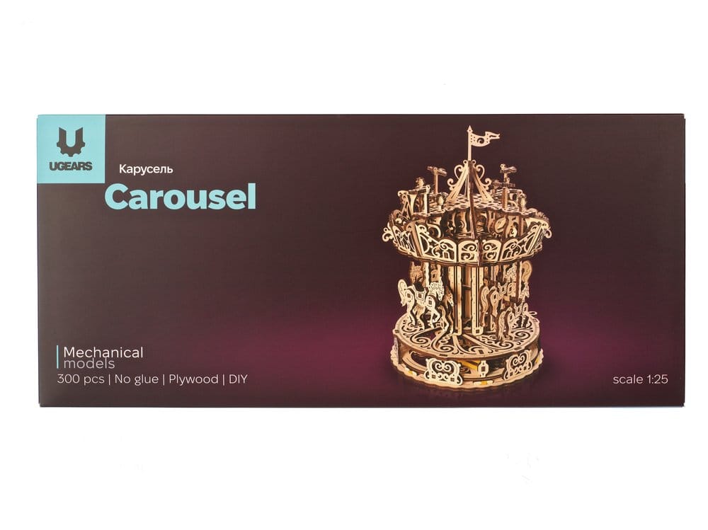 Ugears 3D-Holzpuzzle Karussell
