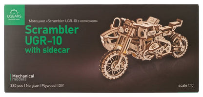 Ugears 3D-Holzpuzzle Scrambler UGR-10 mit Beiwagen