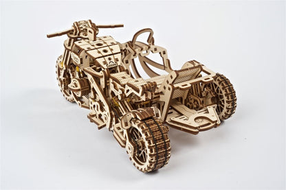 Ugears 3D-Holzpuzzle Scrambler UGR-10 mit Beiwagen