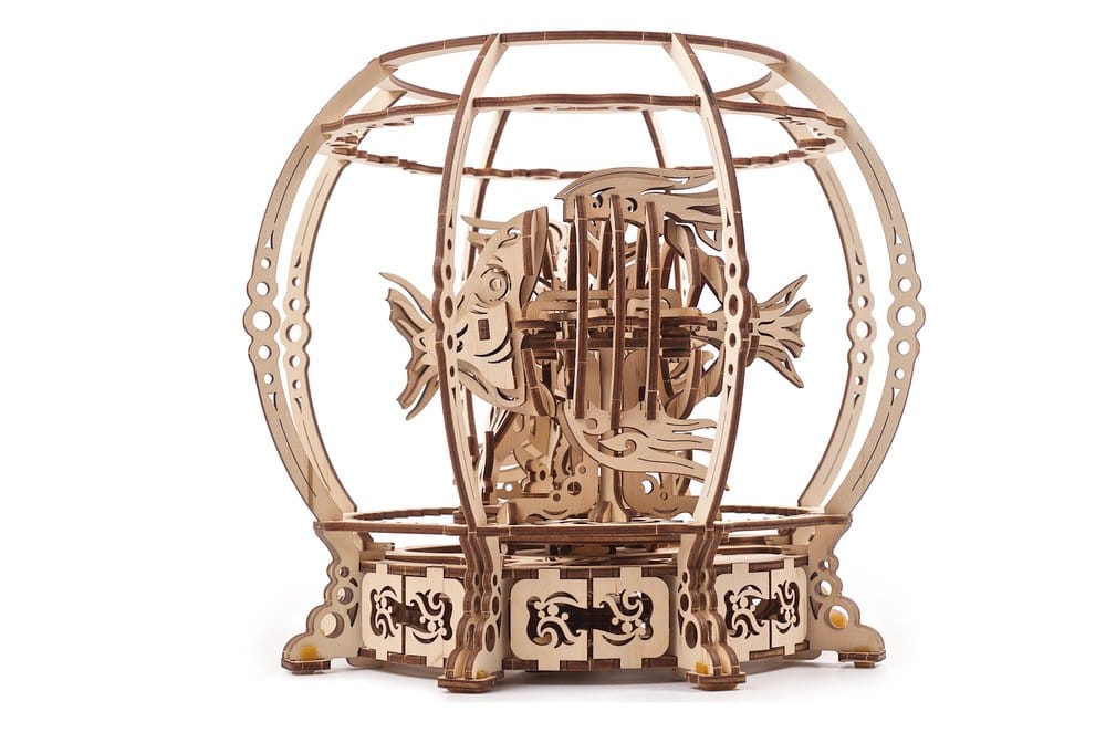 Ugears 3D-Holzpuzzle Mechanisches Aquarium