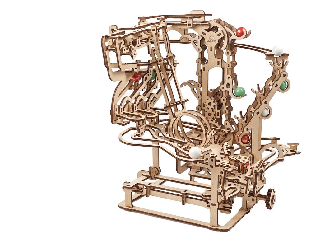Ugears 3D-Holzpuzzle Murmel-Kettenbahn