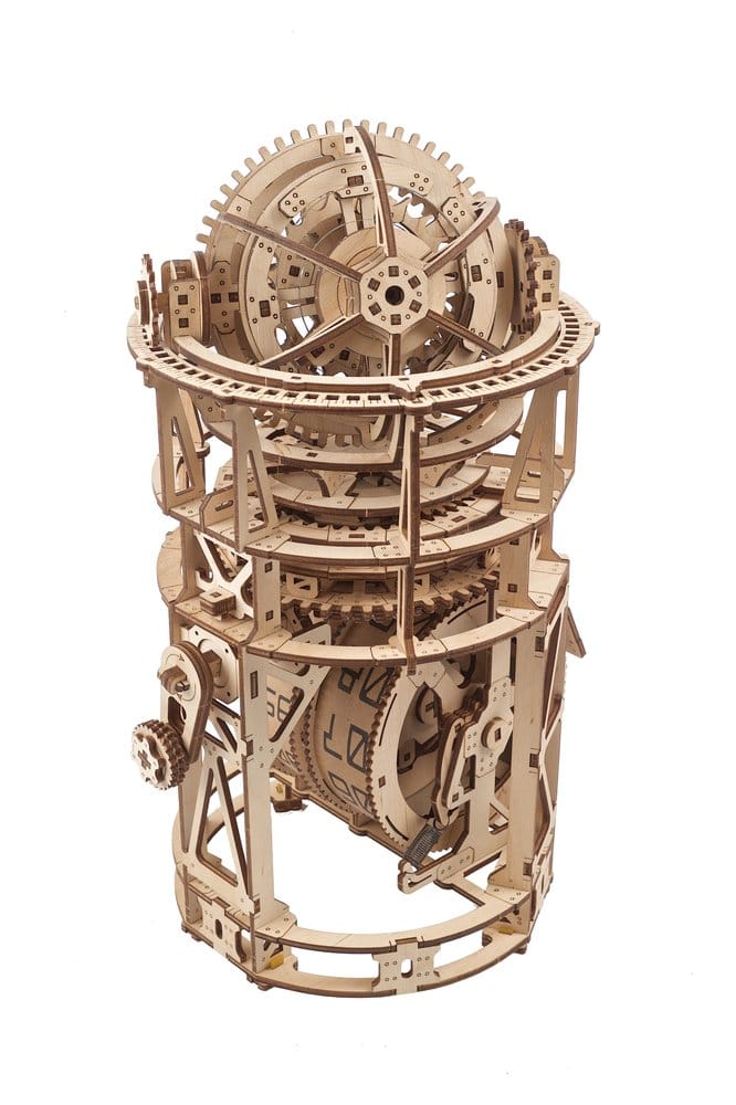 Ugears 3D-Holzpuzzle Tourbillon-Tischuhr Sternengucker
