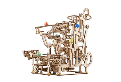 Ugears 3D-Holzpuzzle Murmelbahn mit Stufenwinde