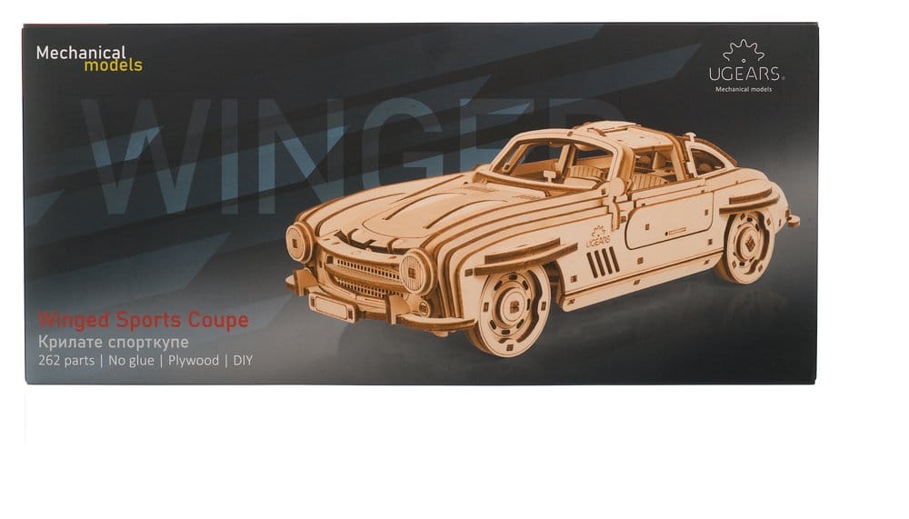 Ugears 3D-Holzpuzzle Flügeltüren-Sportcoupé