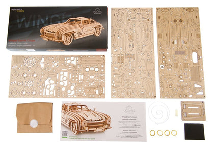 Ugears 3D-Holzpuzzle Flügeltüren-Sportcoupé