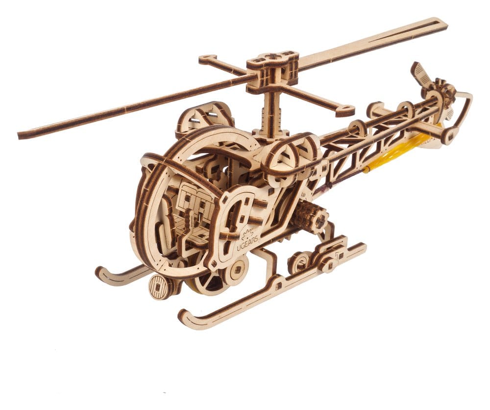 Ugears 3D-Holzpuzzle Mini-Hubschrauber