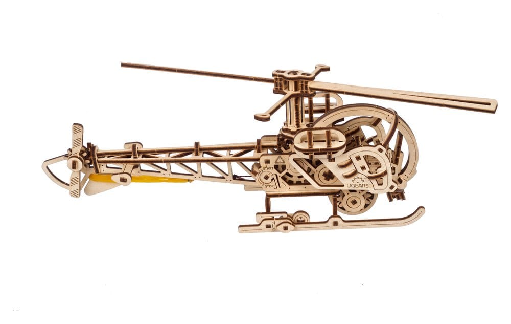 Ugears 3D-Holzpuzzle Mini-Hubschrauber