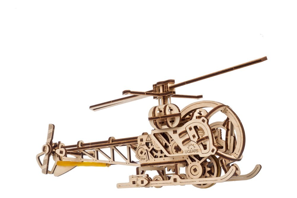 Ugears 3D-Holzpuzzle Mini-Hubschrauber