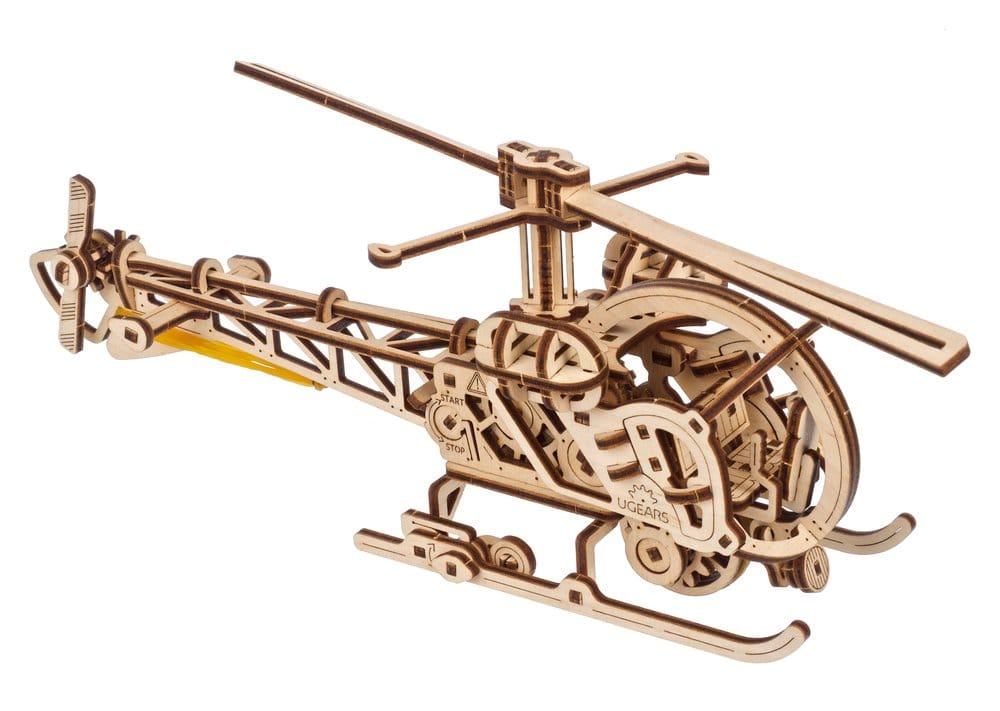 Ugears 3D-Holzpuzzle Mini-Hubschrauber