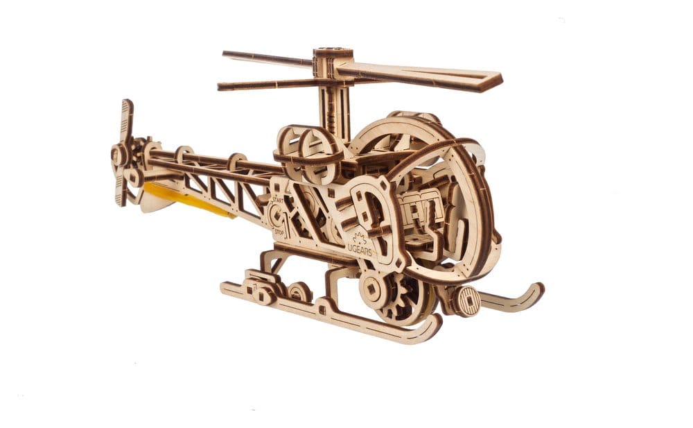 Ugears 3D-Holzpuzzle Mini-Hubschrauber