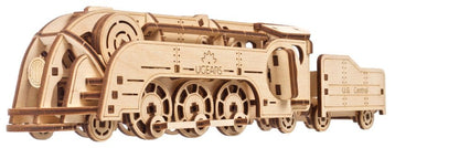 Ugears 3D-Holzpuzzle Mini-Lokomotive