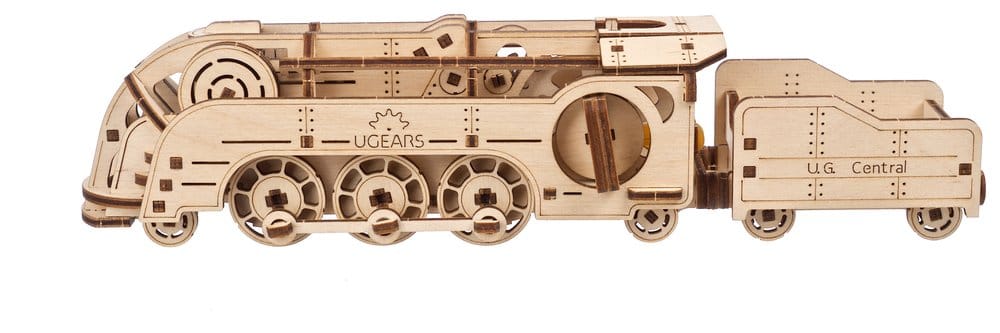 Ugears 3D-Holzpuzzle Mini-Lokomotive