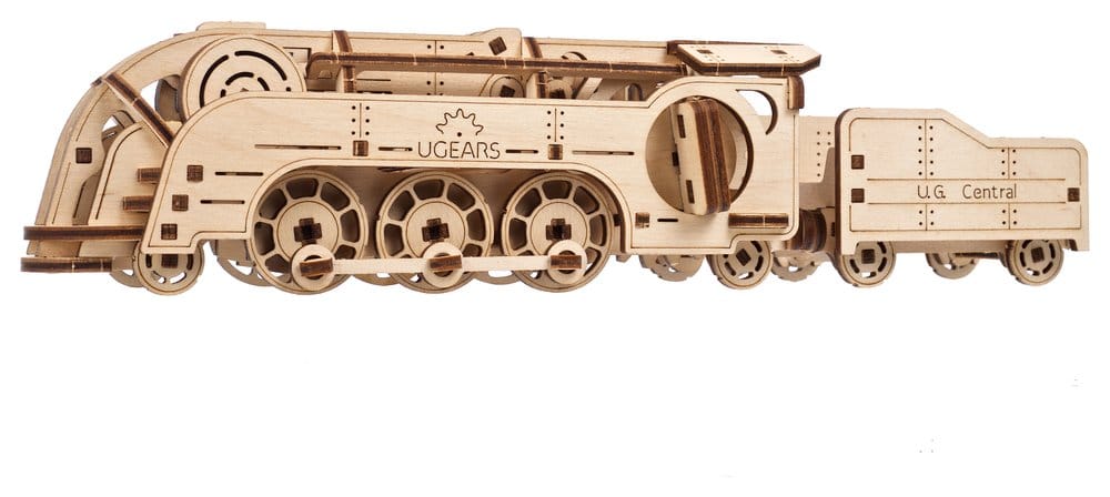 Ugears 3D-Holzpuzzle Mini-Lokomotive