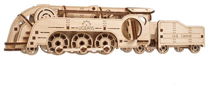 Ugears 3D-Holzpuzzle Mini-Lokomotive